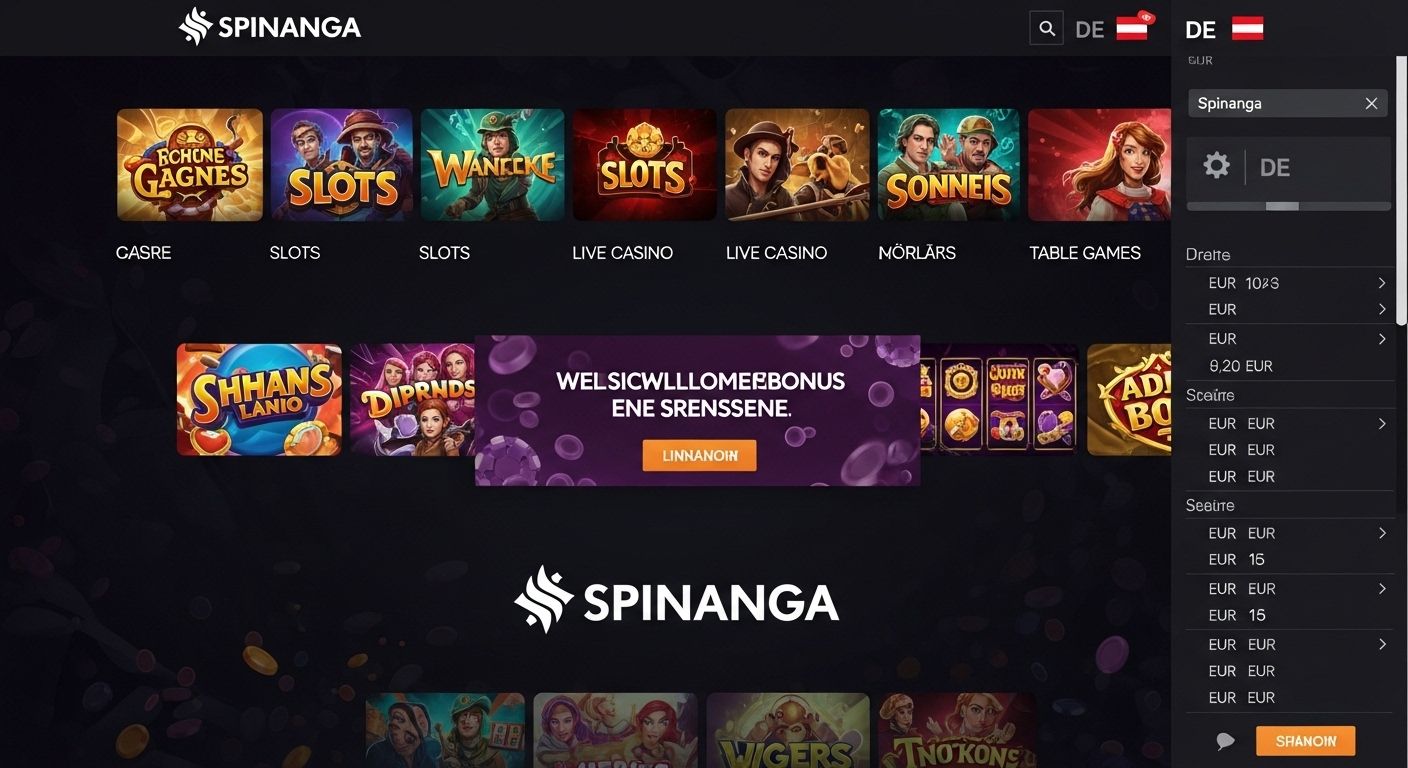 Unterstützung der lokalen Sprache und Währung spinanga login
