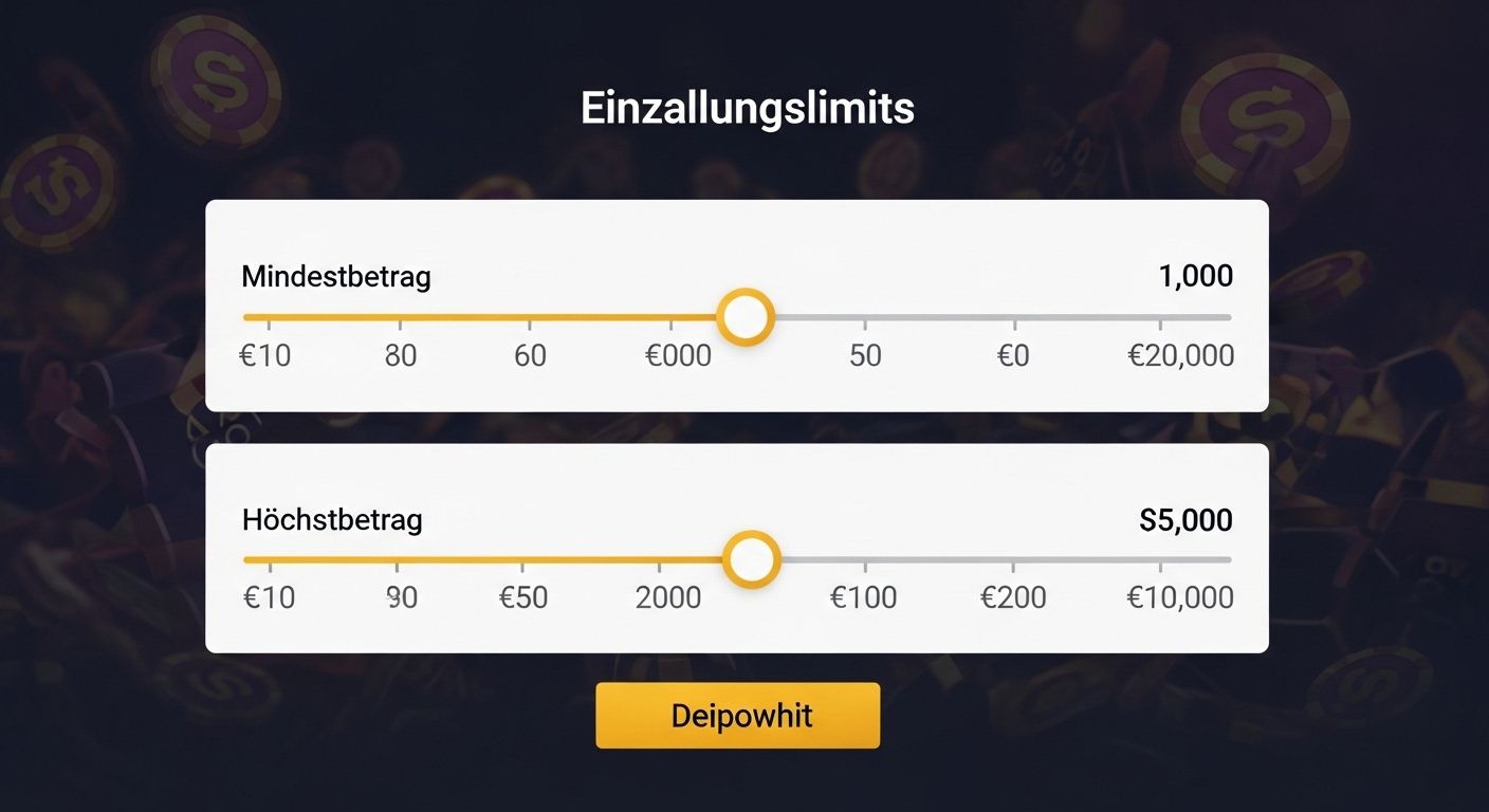 Einzahlungslimits bitcoin casino deposit